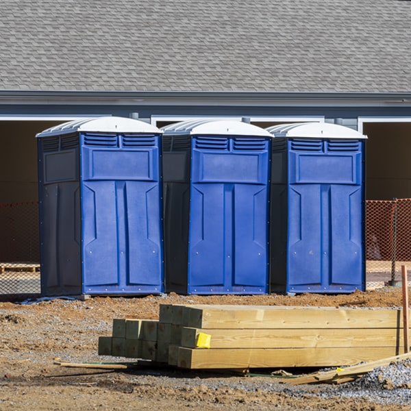 how can i report damages or issues with the portable toilets during my rental period in White Hills AZ